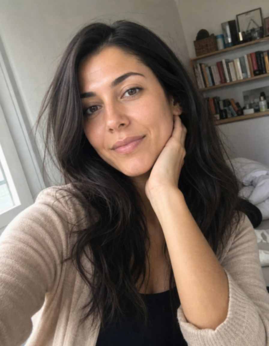 Selfie before AI headshot generation